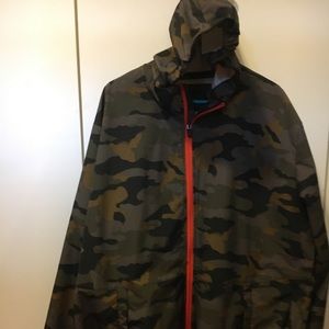 Camo rain jacket